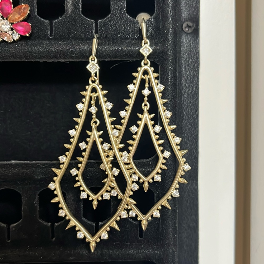 Kendra Scott gold earrings